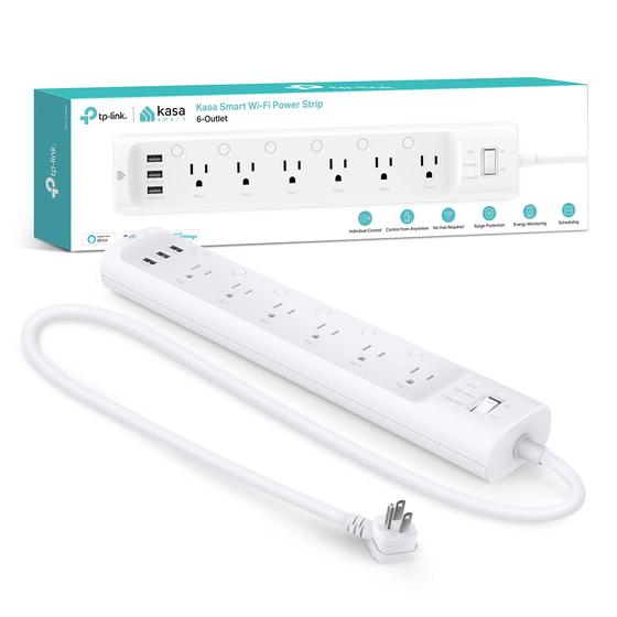 Imagem de Kasa Smart Plug HS300 - Faixa de Alimentação com 6 Tomadas e 3 Portas USB