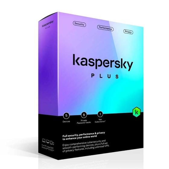 Imagem de Kaspersky Antivírus Plus 5 Dispositivos 1 Ano