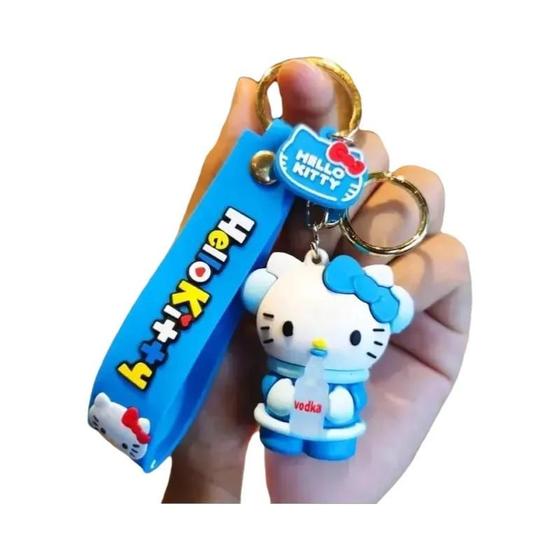 Imagem de Kawaii Sanrio Olá Kitty Cinnamoroll Chaveiro Anime Dos Desenhos Animados Pingente Mochila Ornamentos