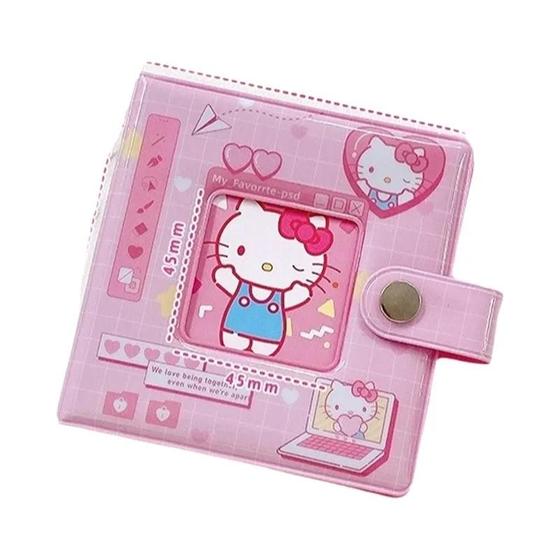 Imagem de Kawaii Sanrio Olá Kitty Kuromi Minha Melodia Cinnamoroll Mini Álbum De Fotos Bonito Livro De Cartão