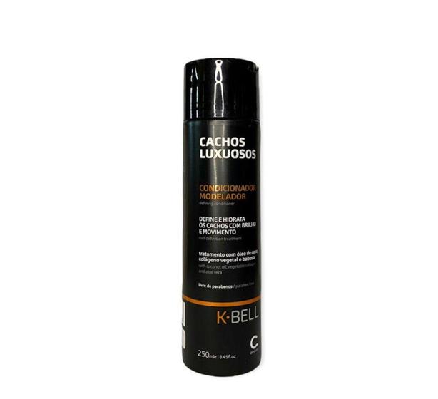 Imagem de Kbell cachos luxuosos condicionador modela brilho hair 250ml - K-Bell