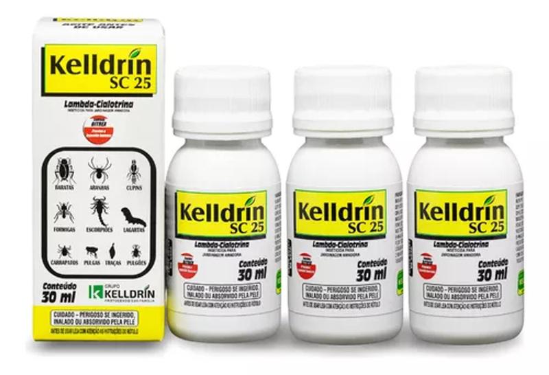 Kelldrin Sc 25 Kit 3 unidades Mata Baratas, Aranhas, Escorpiões Imagem de Kelldrin Sc 25 Kit 3 unidades Mata Baratas, Aranhas, Escorpiões