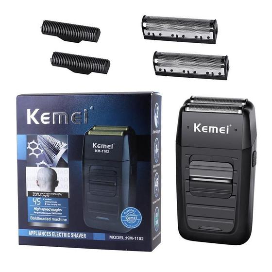 Imagem de Kemei Km-1102 Barbeador Sem Fio Recarregável Para Homens