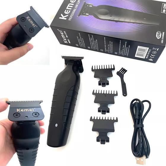 Imagem de Kemei Km-2299 Maquininha Cortar Cabelo Barba Perna Preto