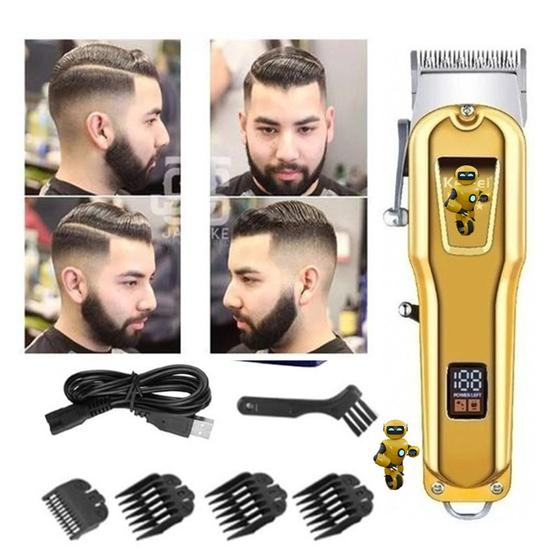 Imagem de Kemei máquina de cortar cabelo profissional serie gold 10W Bivolt KM 1996A