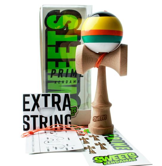 Imagem de Kendama Sweets Kendamas 5-Stripe Boost melhora a coordenação olho-mão