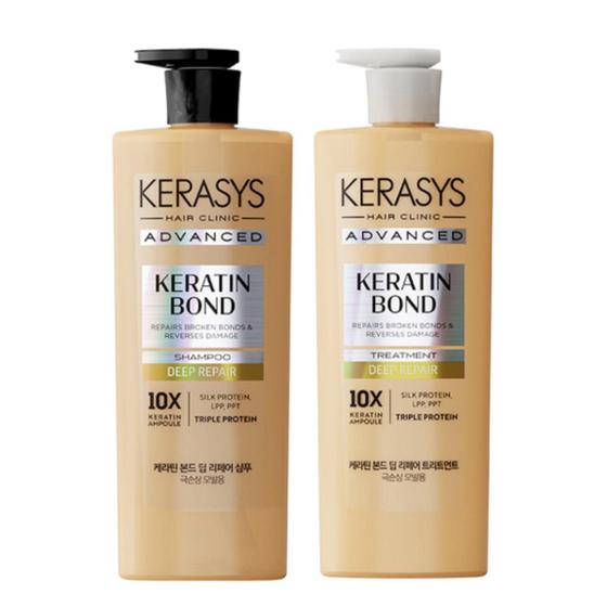 Imagem de Kerasys advanced keratin bond deep repair kit (sh600+cd600)