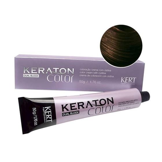 Imagem de Keraton Dual Block N 7.77 Louro Medio Marrom Intenso 50G