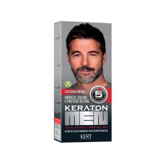 Imagem de Keraton Men Tonalizante Castanho Medio - Kert