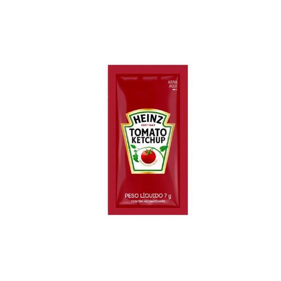 Imagem de Ketchup Heinz Caixa Com 144 Sachês 7g Cada Unidade