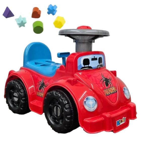 Imagem de Ketokinha Carrinho Andador Spider Infantil Menino Menina Motoca Fusca 16kg KENDY