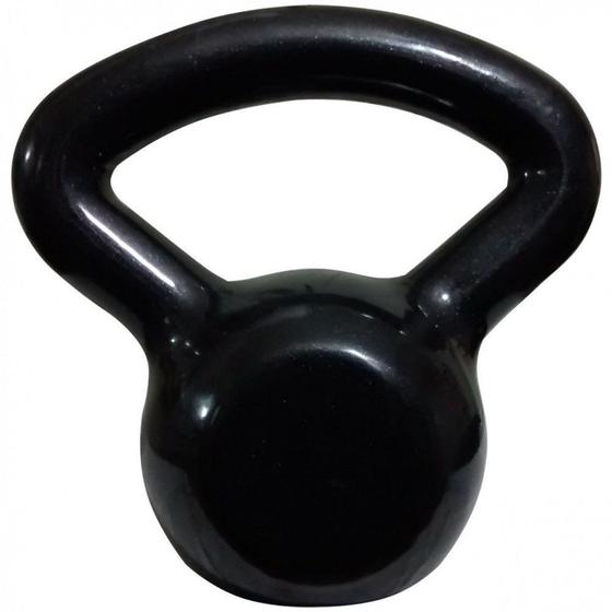 Imagem de Kettlebell 10kg Emborrachado Preto  Mega Peso