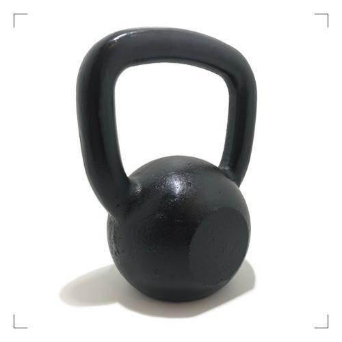 Imagem de Kettlebell Pintado 10Kg (Unidade) Exercício Funcional Preto