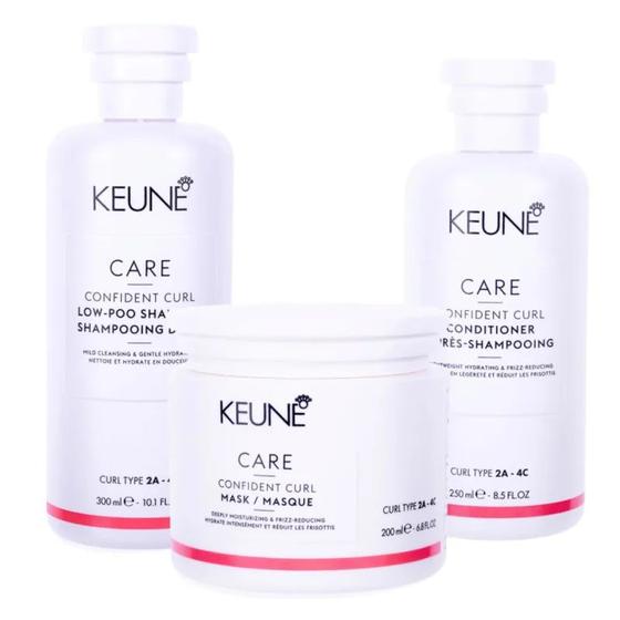Imagem de Keune Confident Curl Kit Shampoo Condicionador e Máscara