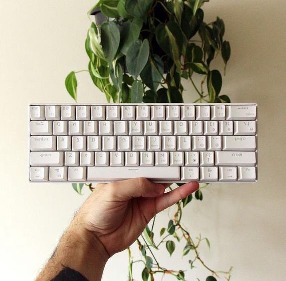 Imagem de Keycaps branco teclas para teclado completo 108 peças