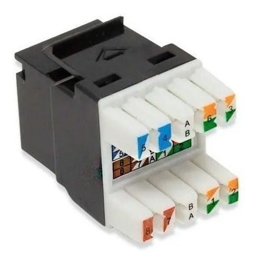 Imagem de Keystone Conector Multilan Cat.6 90/180 Preto 35030606