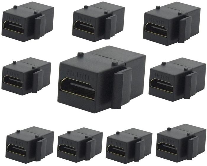 Imagem de Keystone Emenda HDMI Preto 10 Unidades