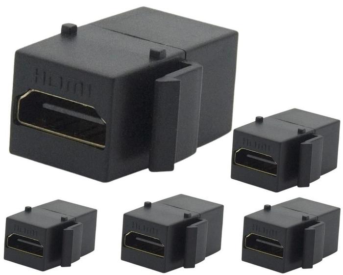 Imagem de Keystone Emenda HDMI Preto 5 Unidades