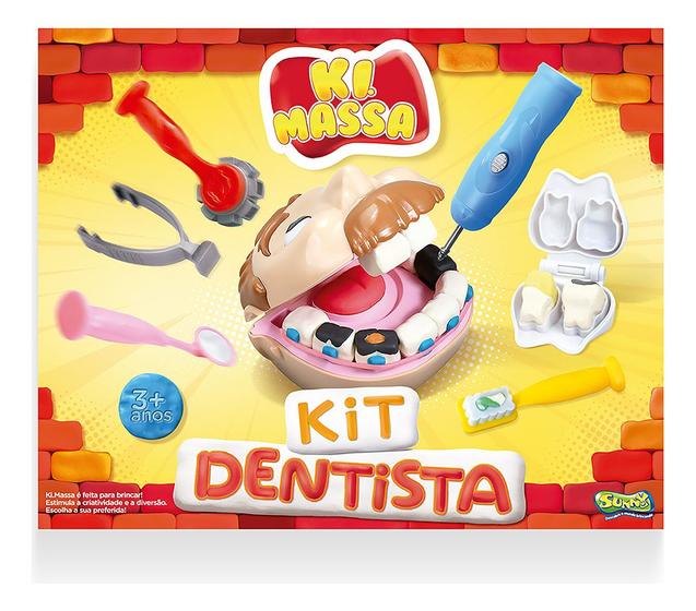 Imagem de Ki Massa - Massinha Modelar Infantil Kit Dentista