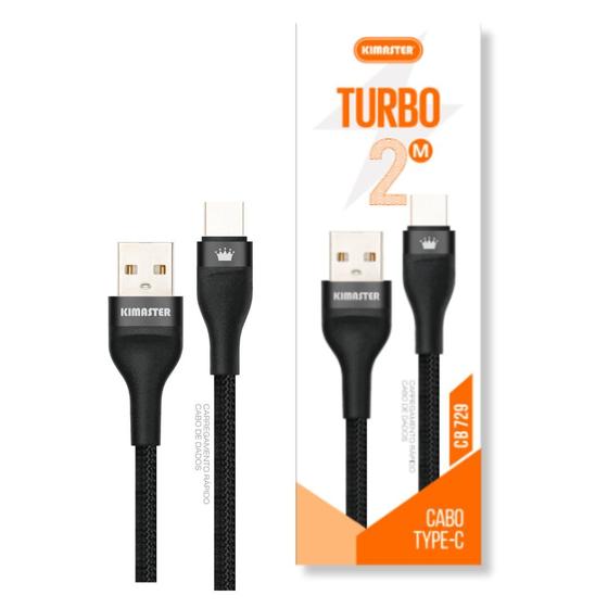 Imagem de Kimaster cabo 20w usb-c turbo reforçado 2 metros