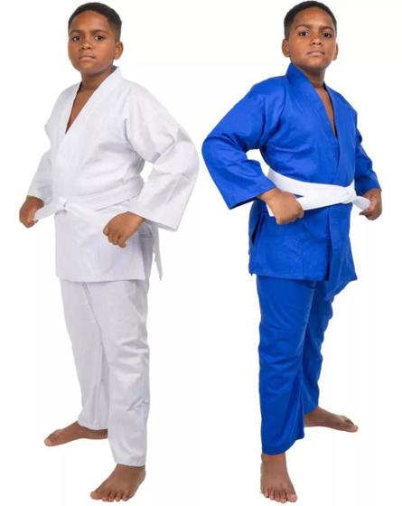 Imagem de Kimono Infantil Haganah Judô Jiu Jitsu Reforçado + Faixa