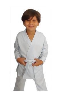 Imagem de Kimono Infantil Liso-Jiu-jitsu/Krav Maga/Hapkido/Judô/Karatê + Faixa