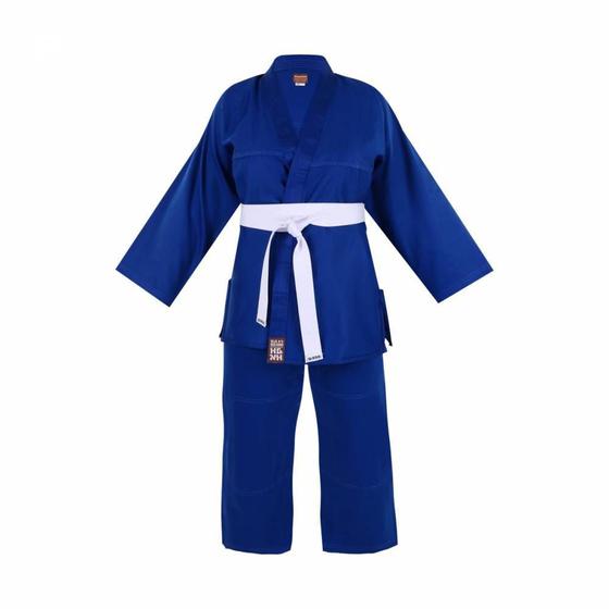Imagem de Kimono Infantil Refor. Judo / Jiu-Jitsu  Haganah / Torah - Azul