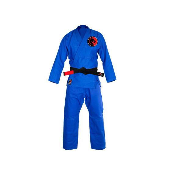 Imagem de Kimono Jiu jitsu Infantil Trançado Blackdragon Azul