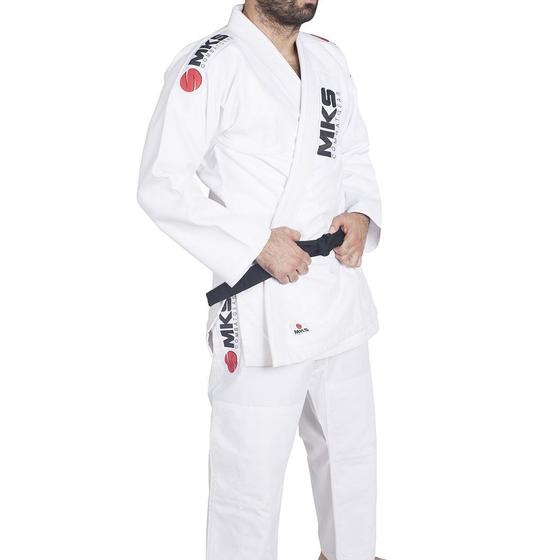 Imagem de Kimono Jiu Jitsu Mks Combat Branco