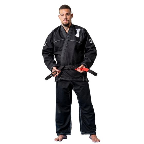 Kimono Jiu Jitsu Preto Treino Training Intermediário Rio Fit
