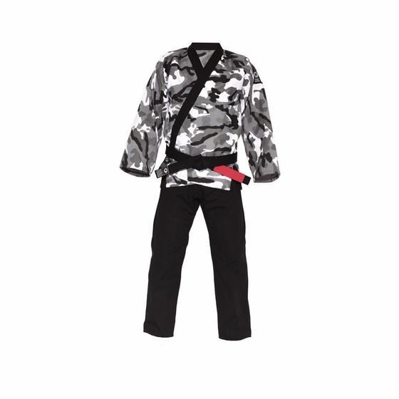 Kimono Jiu-Jitsu Trançado Camuflado Branco Adulto Marca Aranha Menor preço em Kimono Jiu-Jitsu Trançado Camuflado Branco Adulto Marca Aranha