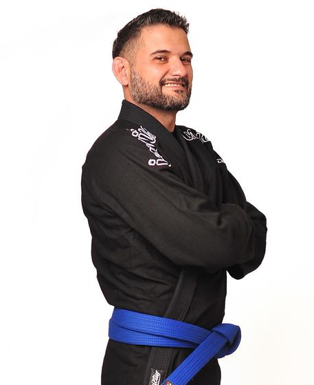 Imagem de Kimono Jiu Jitsu Trançado Preto Envio Imediato!