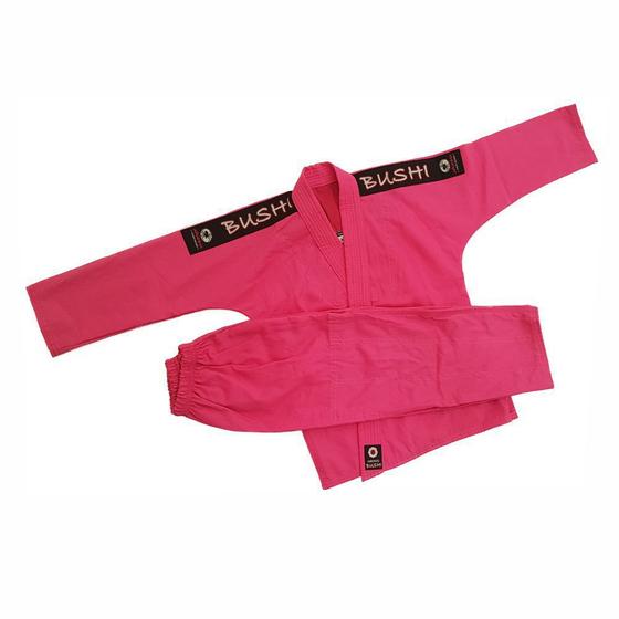 Imagem de Kimono Judô / Jiu Jitsu Reforçado Infantil Rosa Aranha+faixa