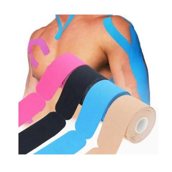 Imagem de Kinesio Taping Fita Adesiva Fisioterapia Muscular Bandagem