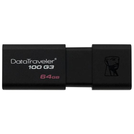 Imagem de Kingston 64 GB 100 G3 USB 3.0 DataTraveler (DT100G3/64 GB), 