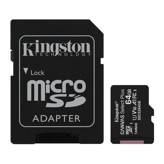 Imagem de Kingston Cartão de Memória Micro Sd 64gb Canvas Select Plus