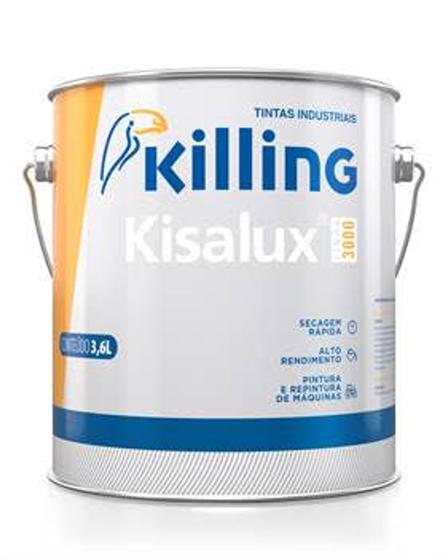 Imagem de KISALUX ESMALTE IND. BRANCO SEMI BRILHO SR3508 - 3,6 Litros - KILLING SA