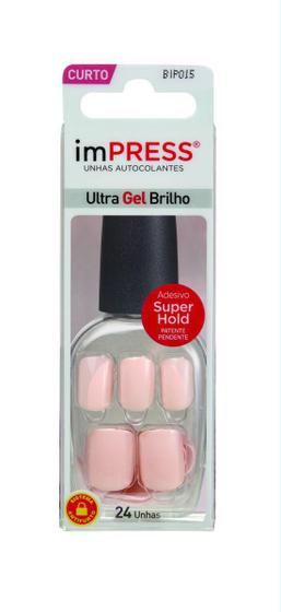 Imagem de Kiss Impress Unhas Autocolantes Short Bubble Gum Curto