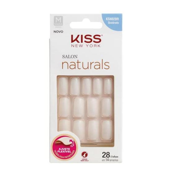 Imagem de Kiss NY Unha Salon Natural Médio Quadrado