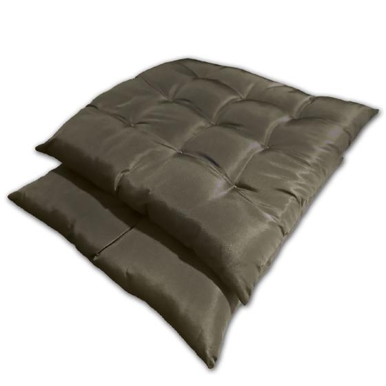 Imagem de Kit 02 Almofadas Assento Futon Flat para cadeira 40x40