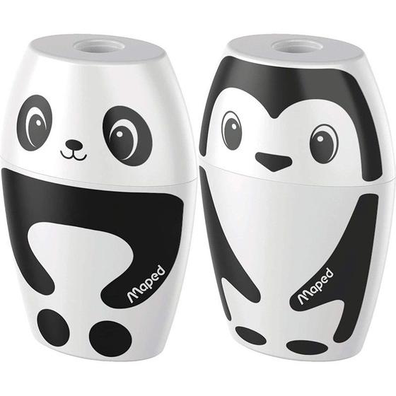 Imagem de Kit 02 Apontador c/ Depósito Decorado Panda Pinguim Shakky Maped