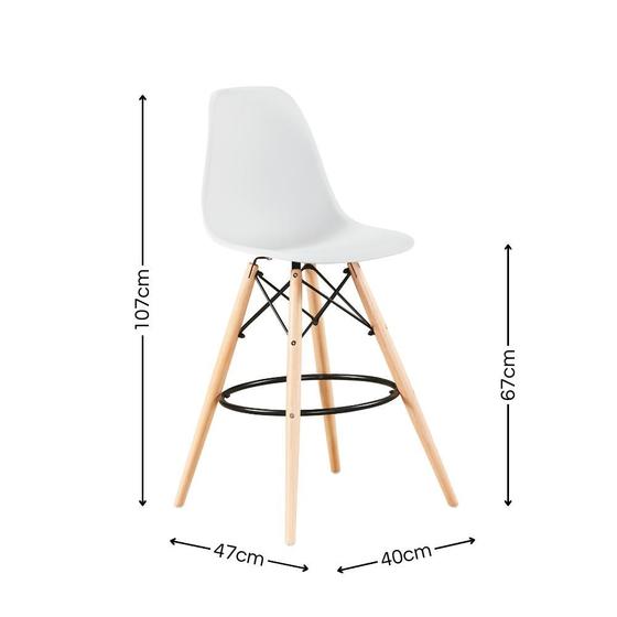 Imagem de Kit 02 Banquetas Altas Eames Charles Eiffel