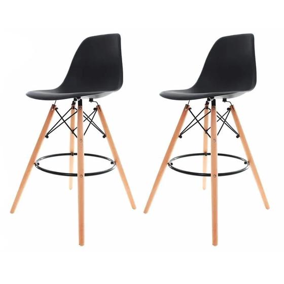 Imagem de Kit 02 Banquetas Altas Eames Charles Eiffel