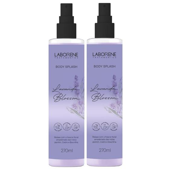 Imagem de Kit 02 Body Splash Lavanda Blossom Baunilha Laborene 270ml