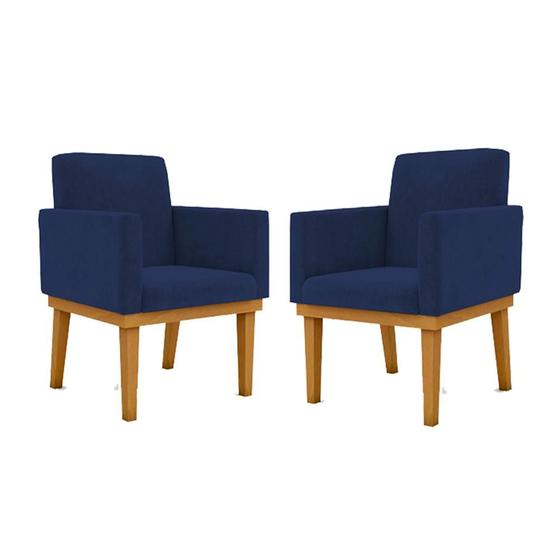 Imagem de KIT 02 Cadeiras Com Base Mesa De Estudos Poltrona Decorativa