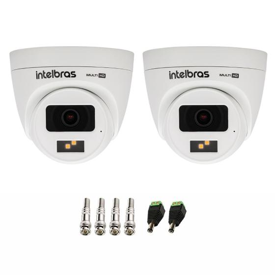 Imagem de Kit 02 Câmeras Intelbras VHD 1220 D G7 Full Color Interna e Externa Full HD 1080p Visão Noturna 20m + Conectores