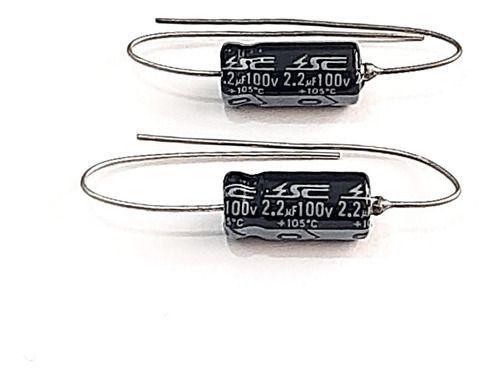 Imagem de Kit 02 Capacitor Axial 2,2uf 100v Valvulado Marshall - Sc