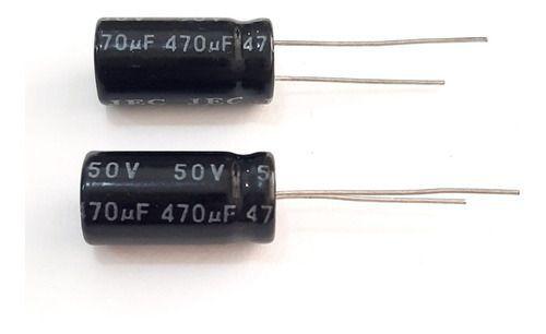 Imagem de Kit 02 Capacitor Eletrolítico 470uf 50v Jec 105ºc