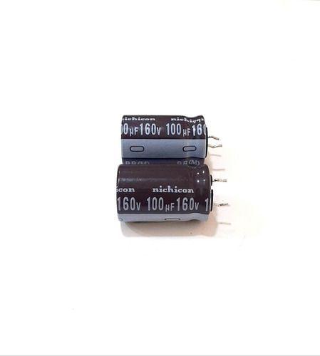 Imagem de Kit 02 Capacitor Snap In 100uf 160v 105ºc Original Nichicon