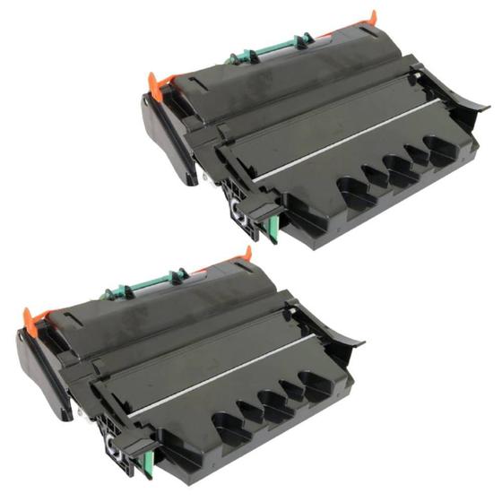 Imagem de Kit 02 cartucho de toner T650 Compatível para impressora lexmark T650dtn